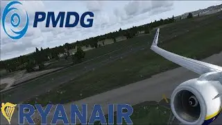 Ryanair PMDG B737 NGX Stunning Takeoff from Dublin Aerosoft X - FSX 2015 Realism HD