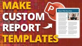 How to Make Custom Report Templates in Microsoft PowerPoint 🔥[PPT TIPS]