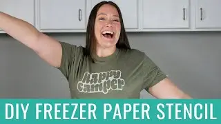 Easy DIY: Happy Camper T-Shirt with Freezer Paper Stencils