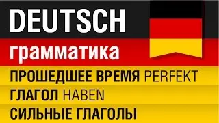 Прошедшее время перфект. Сильные глаголы. Глагол haben. Немецкий язык - Урок 9/31. Елена Шипилова.