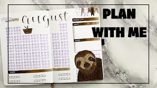 August 2021 Plan With Me | Sloth Picnic Theme