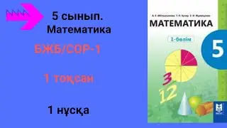 БЖБ/СОР-1. 5 сынып. Математика. 1 тоқсан.  1 нұсқа.