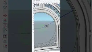 Create a wrought iron door in SketchUp quickly, without using any plugins! #sketchup #nicetower