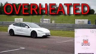 TRACK TEST FAIL - 2024 Tesla Model 3 Performance battery temp cuts power!