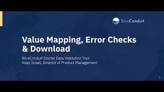 BlueConduit Starter Data Validation Tool: Value Mapping, Error Checks, & and Download