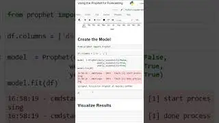 Forecasting with Facebook Prophet Time Series Model