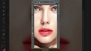 Realistic Lipstick in photoshop #shortsfeed #shorts