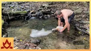 Primitive Technology: Water Bellows (uses water instead of leather)