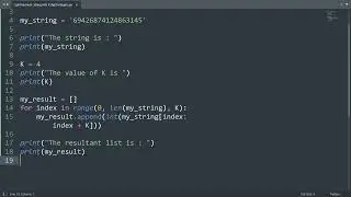 Split numeric string into k digit integers in Python | Python Examples | Python Coding Tutorial