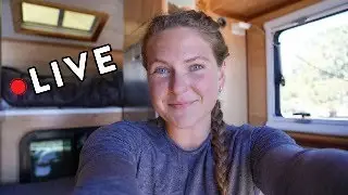 🔴 LIVE in the Truck Camper | I'm Moving to Colorado & Going Back to School?!