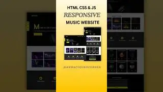 Responsive Music website | Html CSS and JavaScript #coding #responsivewebdesign #webdevelopment