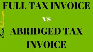 Full Invoice vs Abridged Invoice | SARS