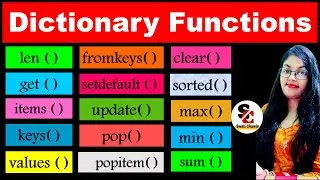 Dictionary Functions in Python | Dictionary in Python Class 11 |