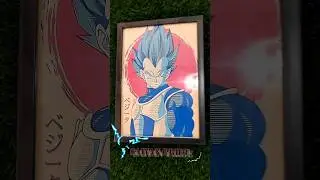 Vegeta Badass Poster ,frame & Accessories for Room Decor ⚡🤯 | #vegeta #dbz #gamingroom #shorts