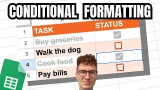 CONDITIONAL FORMATTING - Step By Step Guide (Google Sheets)