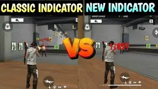 Damage Indicator New Vs Classic 🤔 | Which Is Best For Headshot 🔥| Free Fire Headshot Tips Ob36