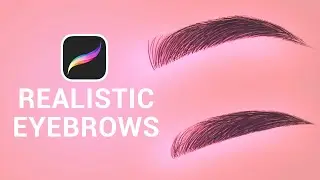 Draw Realistic Eyebrows in Procreate | Quick Tutorial