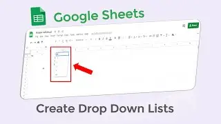 How to Create Drop Down Lists in Google Sheets