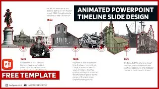 Animated Powerpoint Timeline Slide Design for Architecture Site Analysis | Free Template