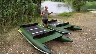 Мини катамаран ПВХ для рыбалки | Mini PVC Catamaran for Fishing BOATHOUSE