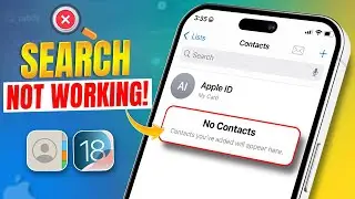 How To Fix Contacts Search Not Working On iPhone | Contact Search Bar Resolved