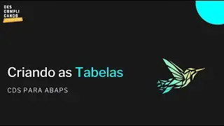 3 | Criando as Tabelas - Create Database Tables