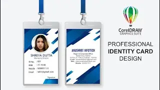 Professional Identity Card Design in CorelDRAW | I-card Design | Coreldraw Tutorial | Vector Design