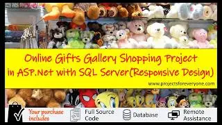 Online Gift Gallery Shopping Project in ASP.Net | Online Gifts Gallery Project | dotnet projects