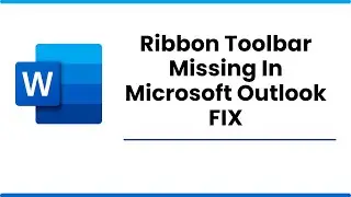 Ribbon Toolbar Missing In Microsoft Outlook FIX [Hindi]