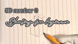 How to draw 3D number 0?                         #drawingtutorial #art #drawing #diy