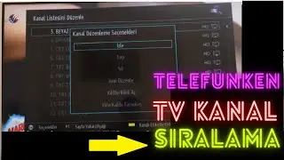 TELEFUNKEN  KANAL DÜZENLEME |KANAL SIRALAMA| KANAL TAŞIMA  [ EKİM 2021]