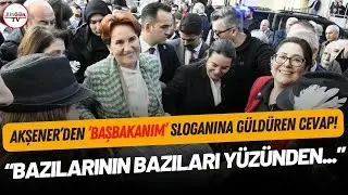 Akşener’e salonda “başbakanım” sloganı atıldı: Akşener’in cevabı herkesi güldürdü!