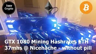 GTX 1080 Mining Hashrates ETH 37mhs @ Nicehache - without pill
