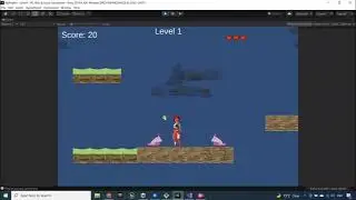 Unity 2D platformer update 7, Level Manager singleton design, Level 1 mark completed, Lock/Unlock