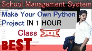 Project in python | School Management System | Class 12 Computer Science Project