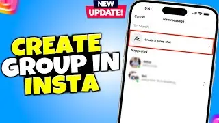 How to Create Group in Instagram 2024 [ Make Insta group ]