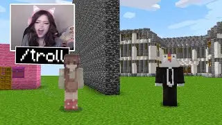 Minecraft Yapı Kapışmasında Kız Arkadaşımı TROLLEDİM!