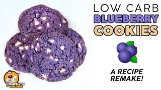 Low Carb BLUEBERRY COOKIES 🫐 VIRAL Keto Cookie Recipe!