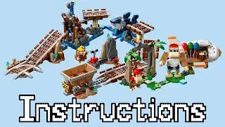 LEGO Mario: Diddy Kong's Mine Cart Ride Instructions! | Set 71425