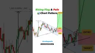 Rising Flag & Pole pattern | Forex | crypto | Option | stock market for beginners #tradingmafia #yt