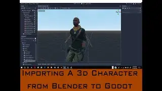 Importing a 3d character from blender 2.92 to Godot 3.4