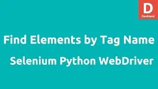 Python WebDriver find_element _by_tag_name