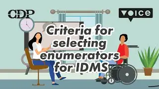 Criteria for selecting enumerators for IDMS