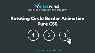 Rotating Circle Border Animation on Hover with CSS