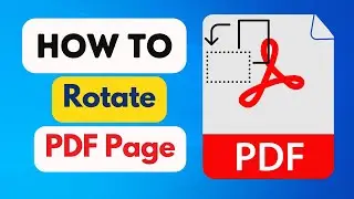 How To Rotate A PDF For Free | Rotate A PDF Page | Rotate PDF File