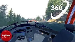 360° Video | Speedboating Crash | Animation VR 4K