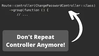 New in Laravel 8.80: Route::controller() with Groups