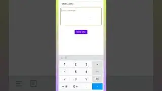 How to Send Message in Android Studio | SendMessage | Android Coding