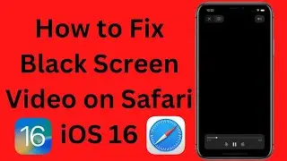 How to Fix Black Screen Video on Safari iOS 16