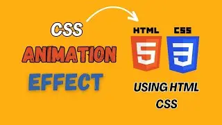 How to make animation in html and css|Animation in html css js|